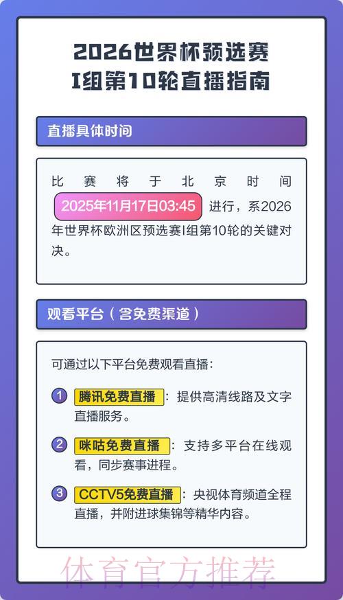 2026世界杯观赛直播平台全面推荐攻略