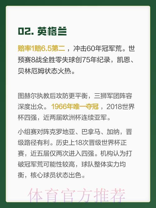2026世界杯热门赛事与夺冠热门球队深度解读